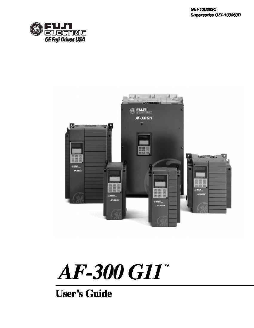 First Page Image of Fuji AF300 G11 Manual.pdf